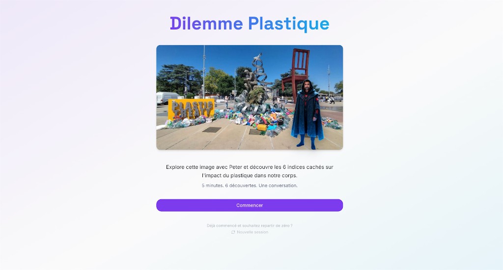 Dilemme Plastique — explore l'image avec Peter